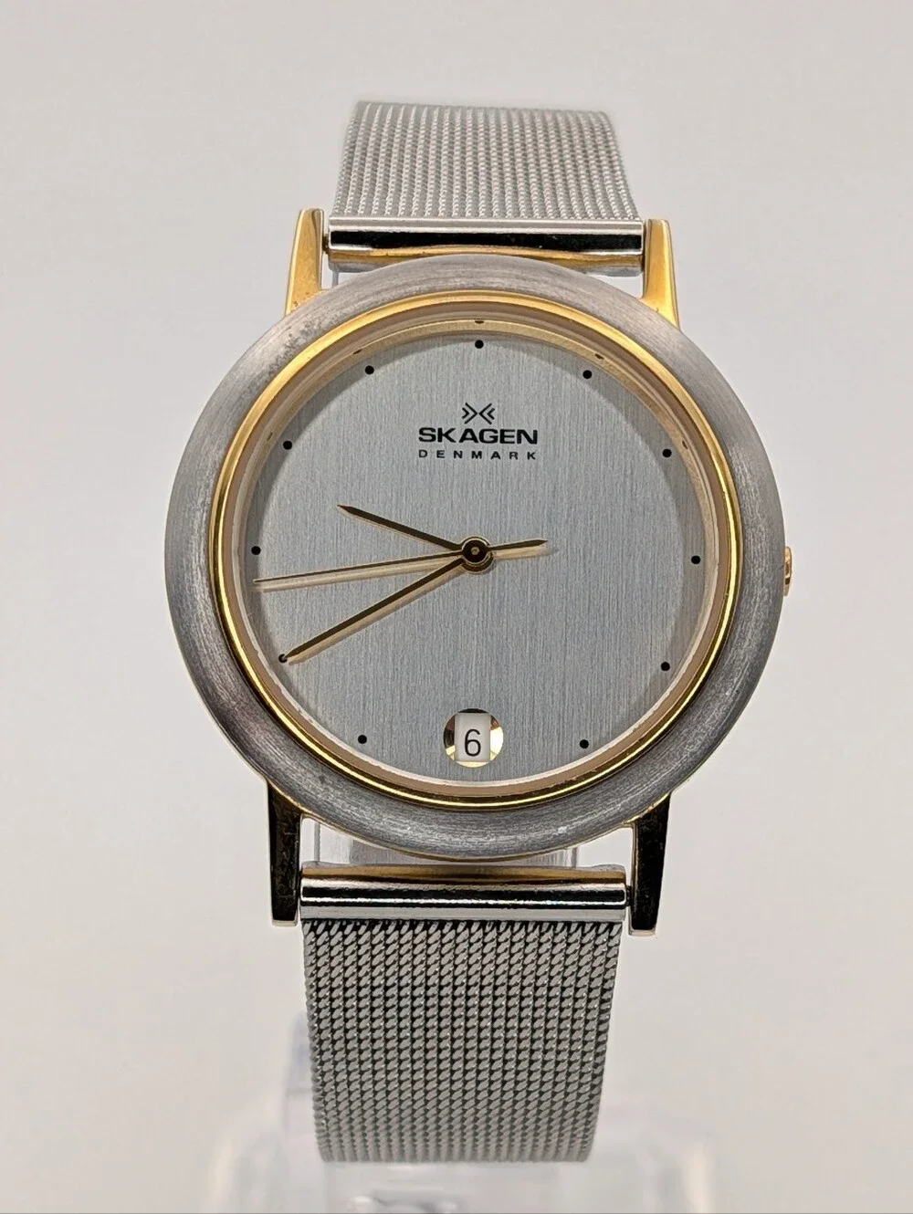 Skagen Two-Tone Mesh Bracelet Watch - Silver & Gold